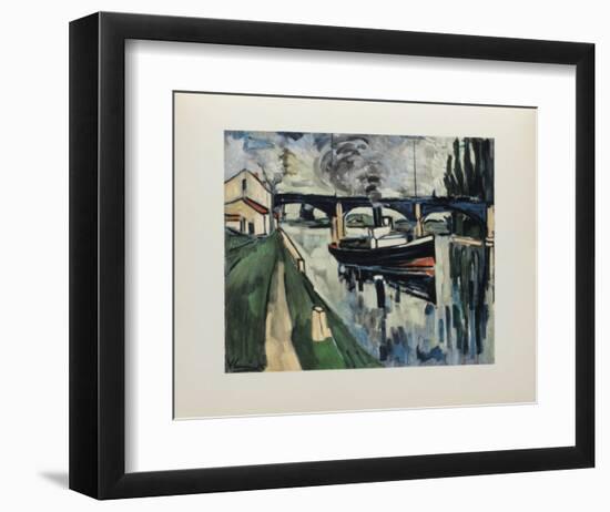 La Seine a Poissy, 1908-Maurice De Vlaminck-Framed Collectable Print