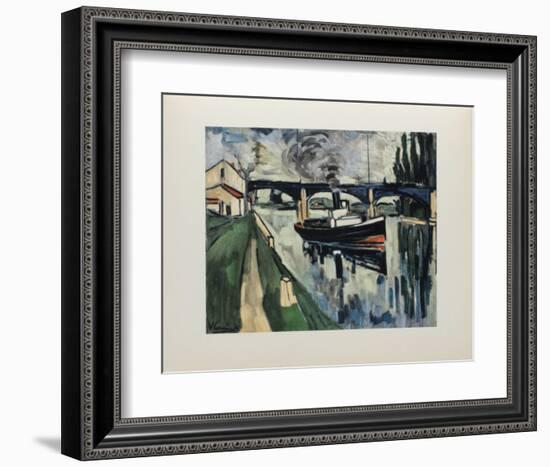 La Seine a Poissy, 1908-Maurice De Vlaminck-Framed Collectable Print