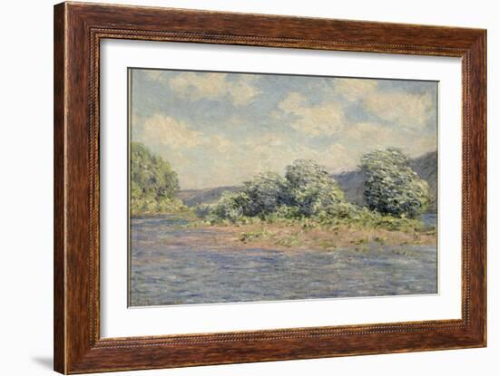 La Seine à Port-Villez (Yvelines)-Claude Monet-Framed Giclee Print