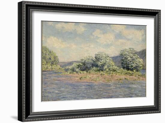 La Seine à Port-Villez (Yvelines)-Claude Monet-Framed Giclee Print