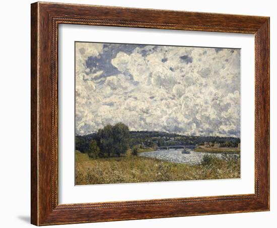 la Seine à Suresnes (Hauts de Seine)-Alfred Sisley-Framed Giclee Print