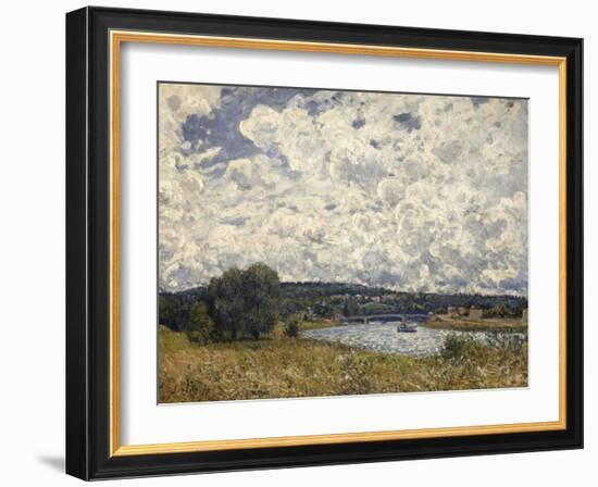 la Seine à Suresnes (Hauts de Seine)-Alfred Sisley-Framed Giclee Print