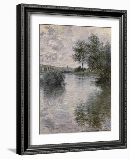 La Seine à Vétheuil-Claude Monet-Framed Giclee Print