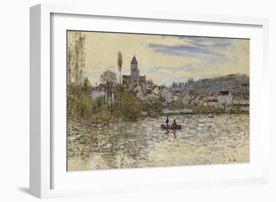 La Seine à Vétheuil-Claude Monet-Framed Giclee Print