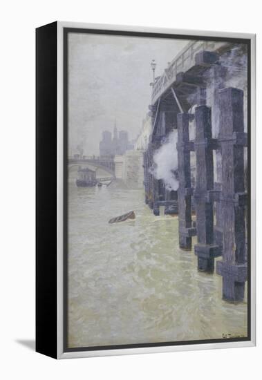 La Seine En Decembre, circa 1892-Fritz Thaulow-Framed Premier Image Canvas