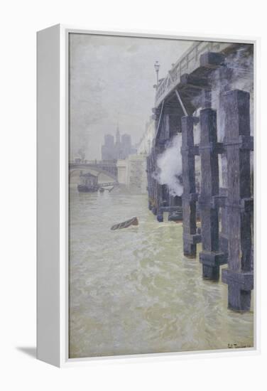 La Seine En Decembre, circa 1892-Fritz Thaulow-Framed Premier Image Canvas
