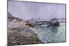 La Seine, Quai St., Painted Circa 1886-Mary Cassatt-Mounted Giclee Print