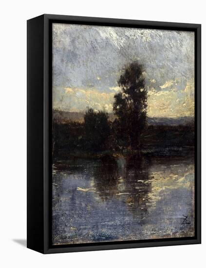 La Seine-Félix Ziem-Framed Premier Image Canvas