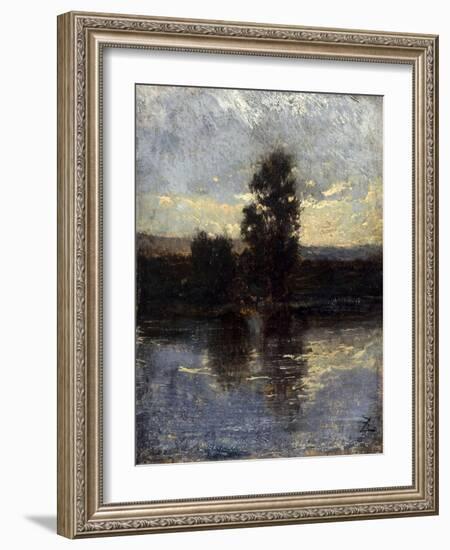 La Seine-Félix Ziem-Framed Giclee Print