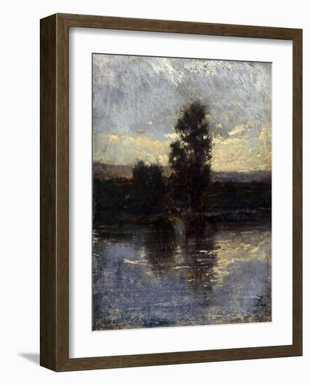 La Seine-Félix Ziem-Framed Giclee Print