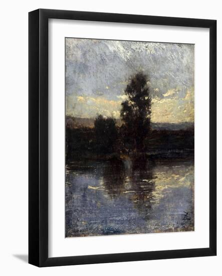 La Seine-Félix Ziem-Framed Giclee Print