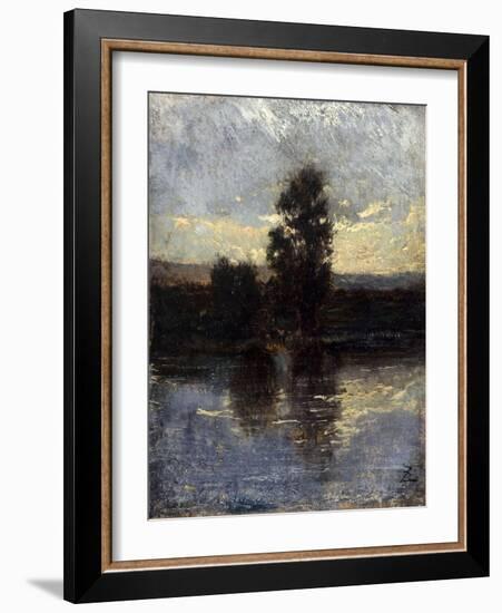 La Seine-Félix Ziem-Framed Giclee Print