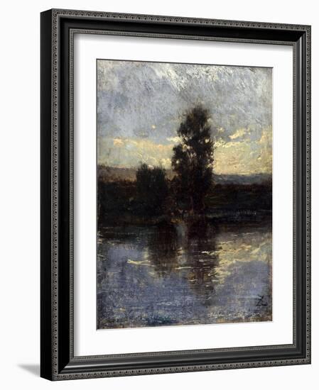 La Seine-Félix Ziem-Framed Giclee Print