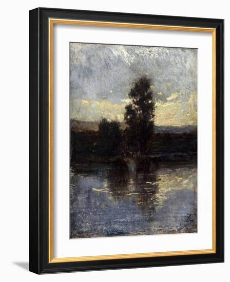 La Seine-Félix Ziem-Framed Giclee Print