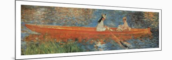 La Senna a Asniers (detail)-Pierre-Auguste Renoir-Mounted Art Print
