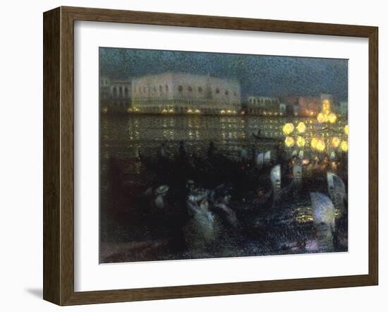 La Serenade, Venise, 1905-Henri Eugene Augustin Le Sidaner-Framed Giclee Print