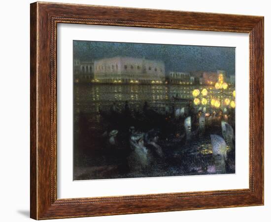 La Serenade, Venise, 1905-Henri Eugene Augustin Le Sidaner-Framed Giclee Print