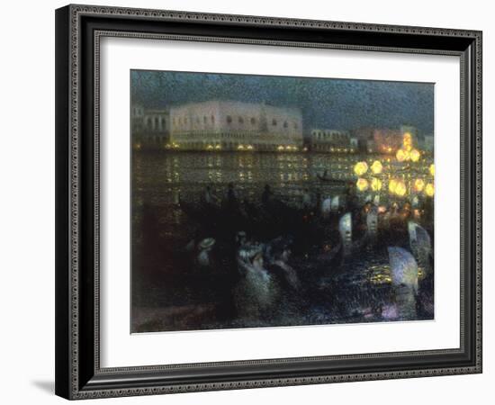 La Serenade, Venise, 1905-Henri Eugene Augustin Le Sidaner-Framed Giclee Print