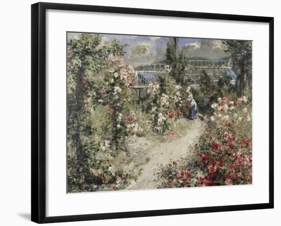 La Serre, Greenhouse-Pierre-Auguste Renoir-Framed Giclee Print