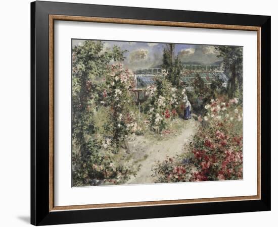 La Serre, Greenhouse-Pierre-Auguste Renoir-Framed Giclee Print