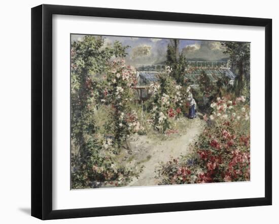 La Serre, Greenhouse-Pierre-Auguste Renoir-Framed Giclee Print