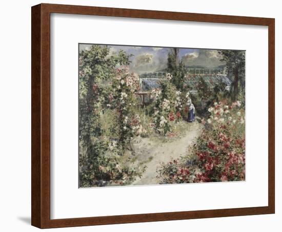 La Serre, Greenhouse-Pierre-Auguste Renoir-Framed Giclee Print