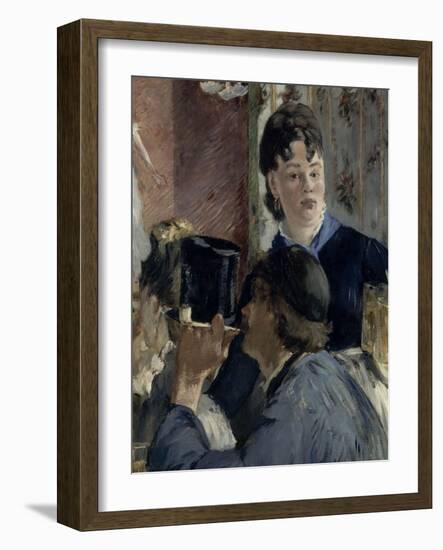 La serveuse de bocks-Edouard Manet-Framed Giclee Print