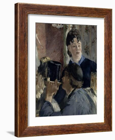 La serveuse de bocks-Edouard Manet-Framed Giclee Print