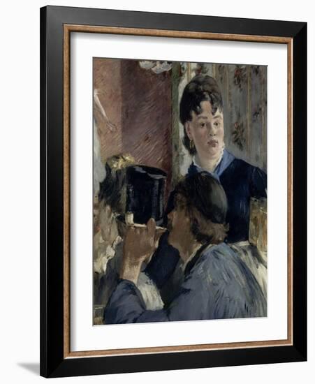 La serveuse de bocks-Edouard Manet-Framed Giclee Print