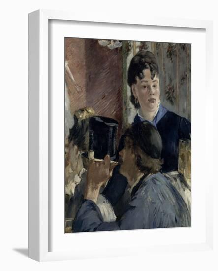 La serveuse de bocks-Edouard Manet-Framed Giclee Print