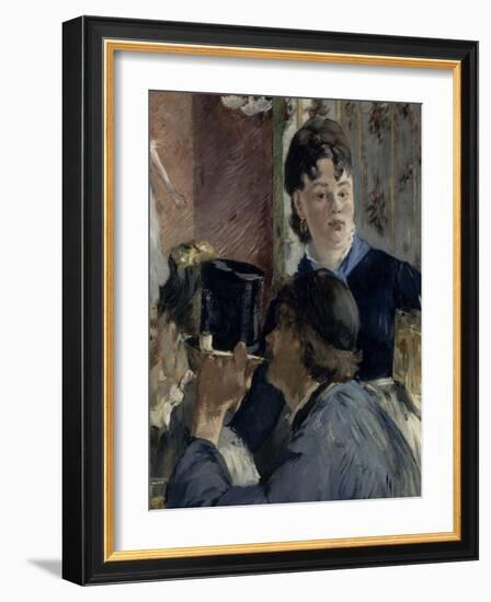 La serveuse de bocks-Edouard Manet-Framed Giclee Print