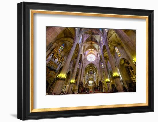 La Seu, the Cathedral of Santa Maria of Palma, Majorca, Balearic Islands, Spain, Europe-Carlo Morucchio-Framed Photographic Print