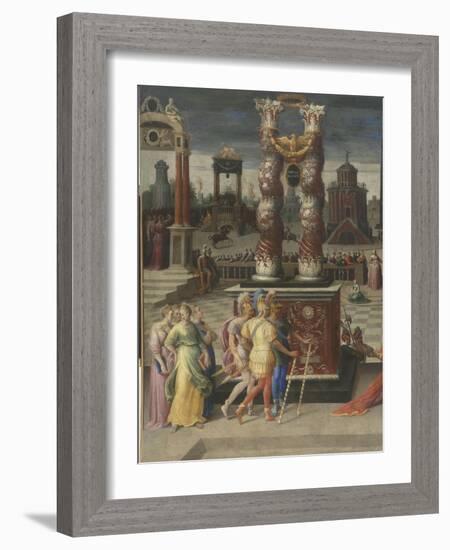 La sibylle de Tibur-Antoine Caron-Framed Giclee Print