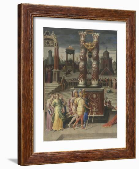 La sibylle de Tibur-Antoine Caron-Framed Giclee Print