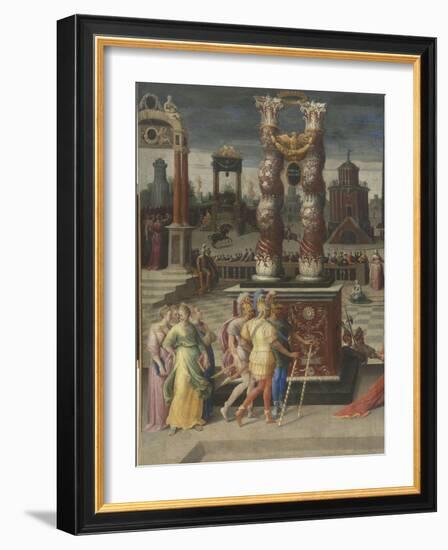 La sibylle de Tibur-Antoine Caron-Framed Giclee Print