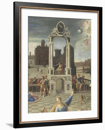 La sibylle de Tibur-Antoine Caron-Framed Giclee Print