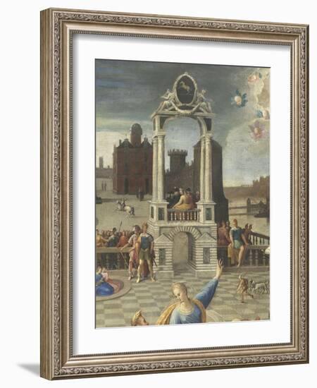 La sibylle de Tibur-Antoine Caron-Framed Giclee Print