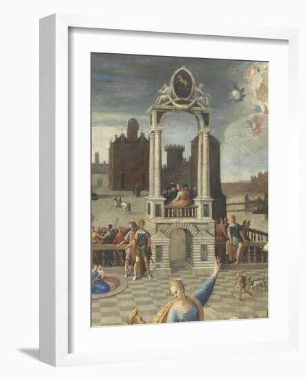 La sibylle de Tibur-Antoine Caron-Framed Giclee Print