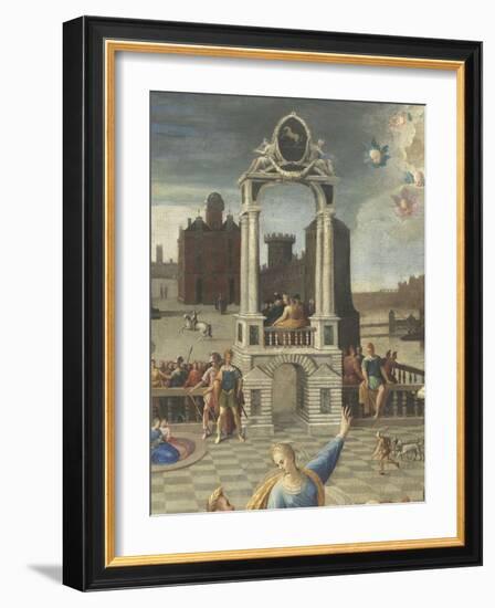 La sibylle de Tibur-Antoine Caron-Framed Giclee Print