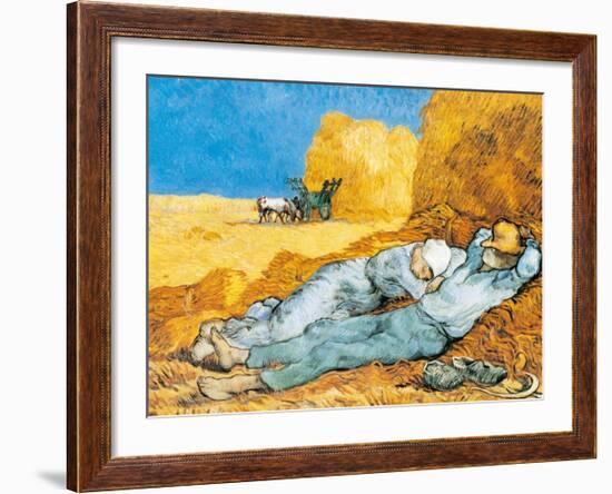 La Siesta-Vincent van Gogh-Framed Art Print