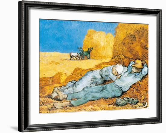 La Siesta-Vincent van Gogh-Framed Art Print