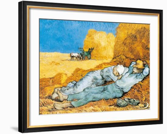 La Siesta-Vincent van Gogh-Framed Art Print