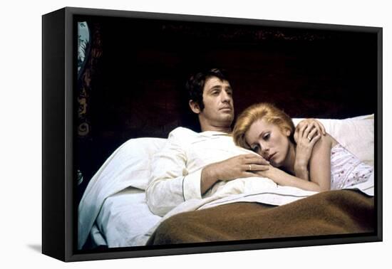 La Sirene du Mississipi MISSISSIPPI MERMAID by FrancoisTruffaut with Jean Paul Belmondo and Catheri-null-Framed Stretched Canvas