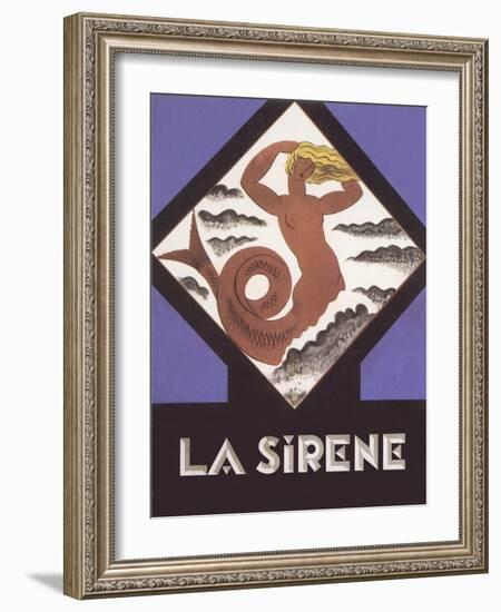 La Sirene Poster-null-Framed Art Print