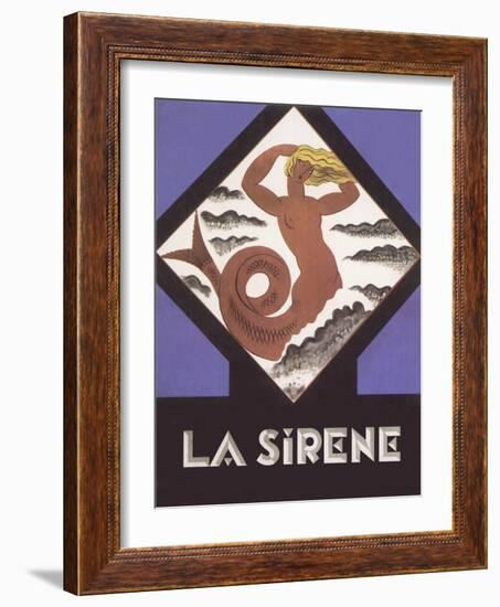 La Sirene Poster-null-Framed Art Print