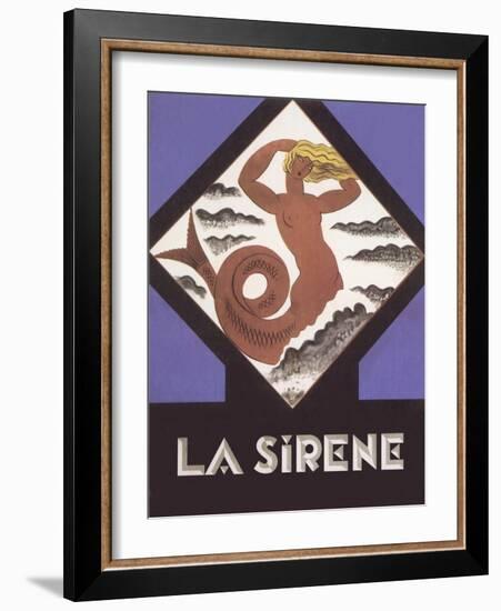 La Sirene Poster-null-Framed Art Print