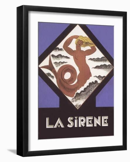 La Sirene Poster-null-Framed Art Print
