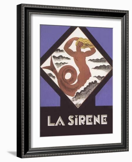 La Sirene Poster-null-Framed Art Print