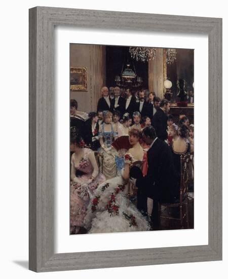 La Soirée ou autour du piano-Jean Béraud-Framed Giclee Print