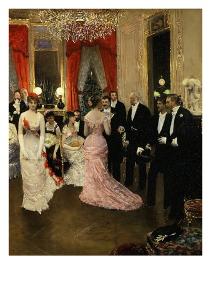 'La Soirée (The Soirée), 1878 (Detail)' Giclee Print - Jean Béraud ...